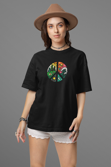 Nature's Peace Oversized T-shirt