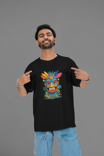 Tribal Pop Oversized T-shirt