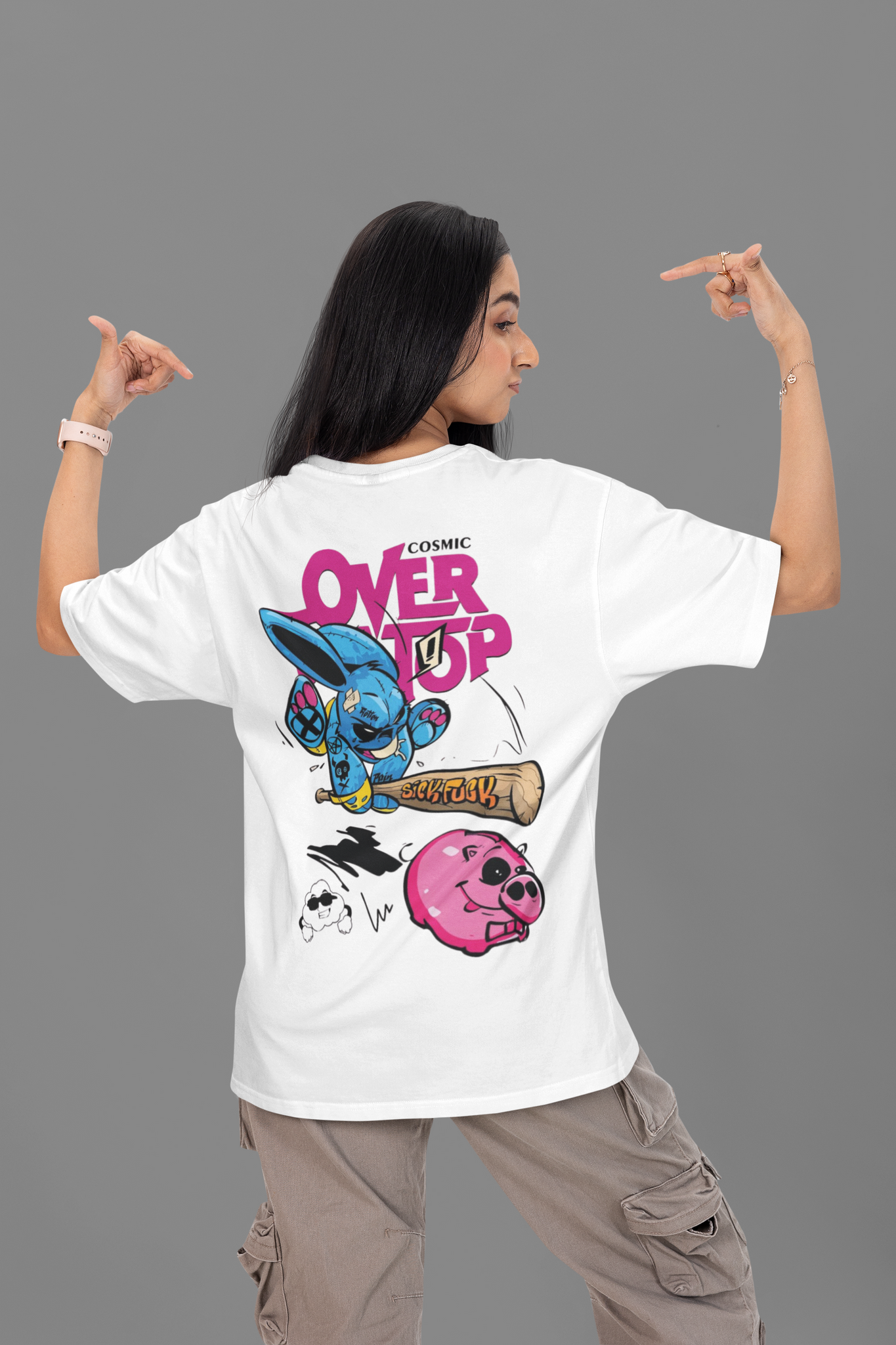Bunny Gone Mad Oversized T-shirt