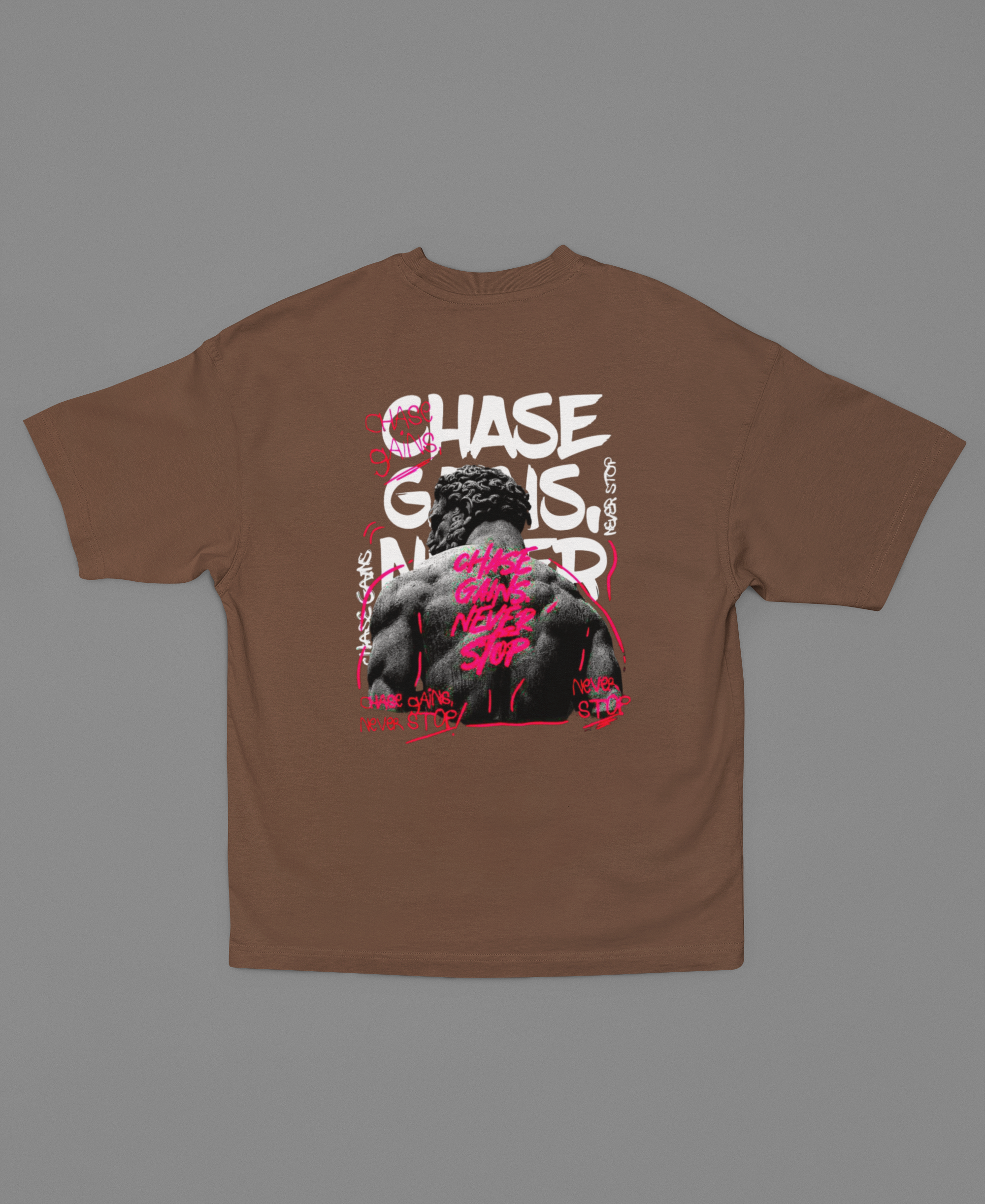 Chase Gains Never Stop OS T-shirt