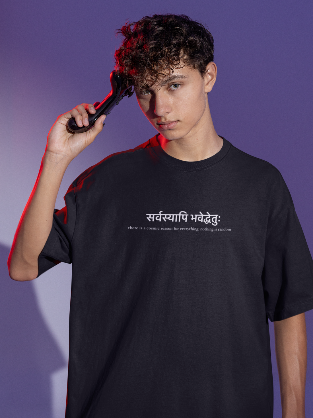 सर्वस्यापि भवेद्धेतुः Cosmic Sign OS T-shirt