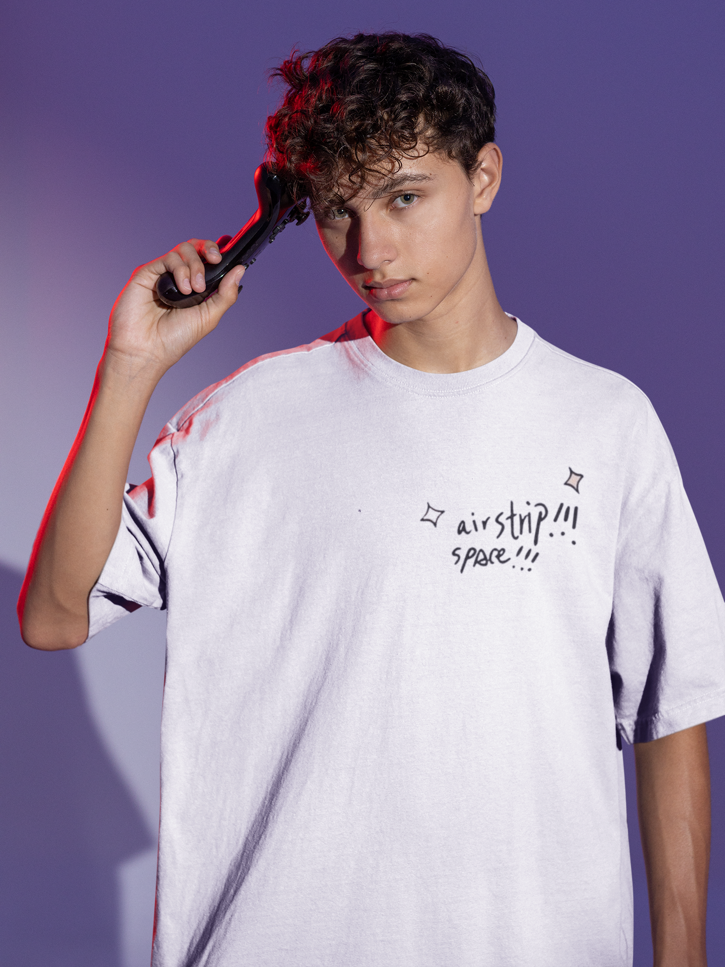 Galaxy Drip Air Strip Oversized T-shirt