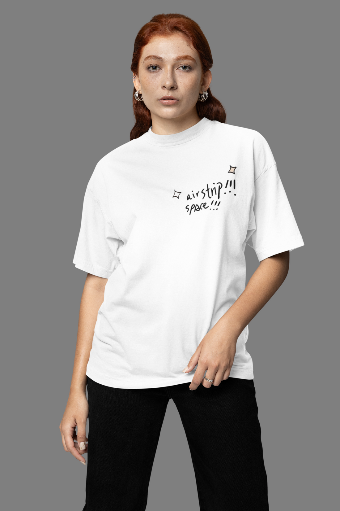 Galaxy Drip Air Strip Oversized T-shirt