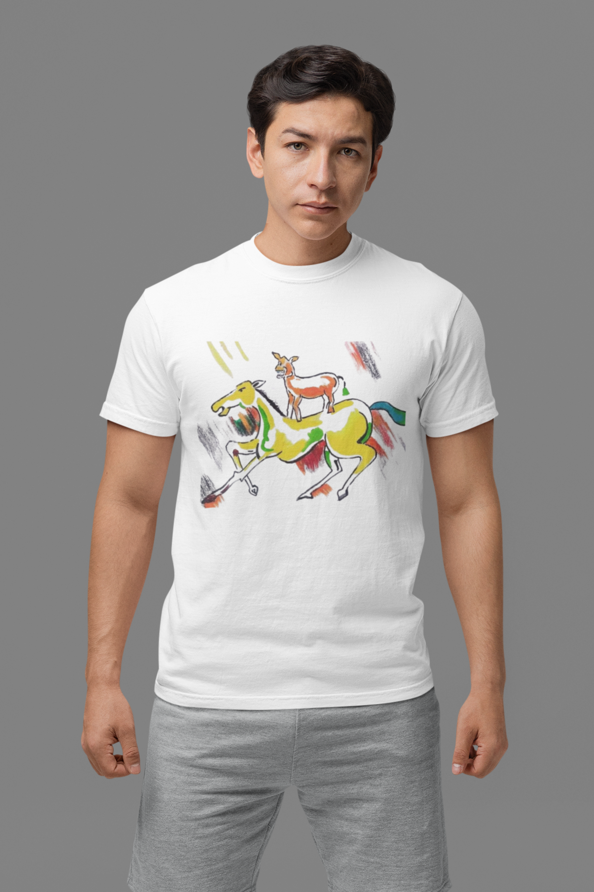 Iconic Majnu bhai Painting T-shirt