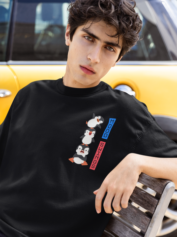 Penguin Mood Swings Oversized T-shirt