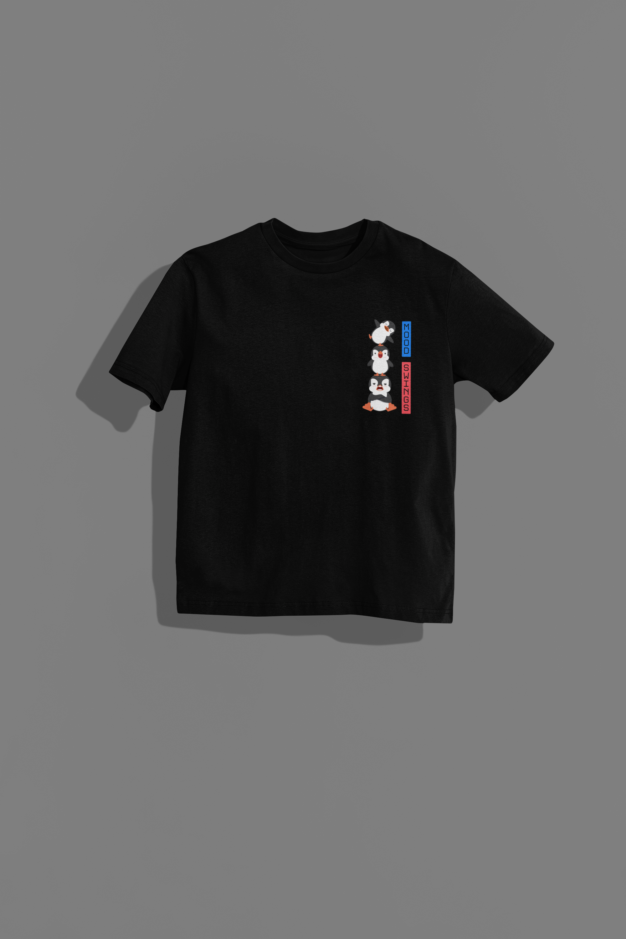 Penguin Mood Swings Oversized T-shirt
