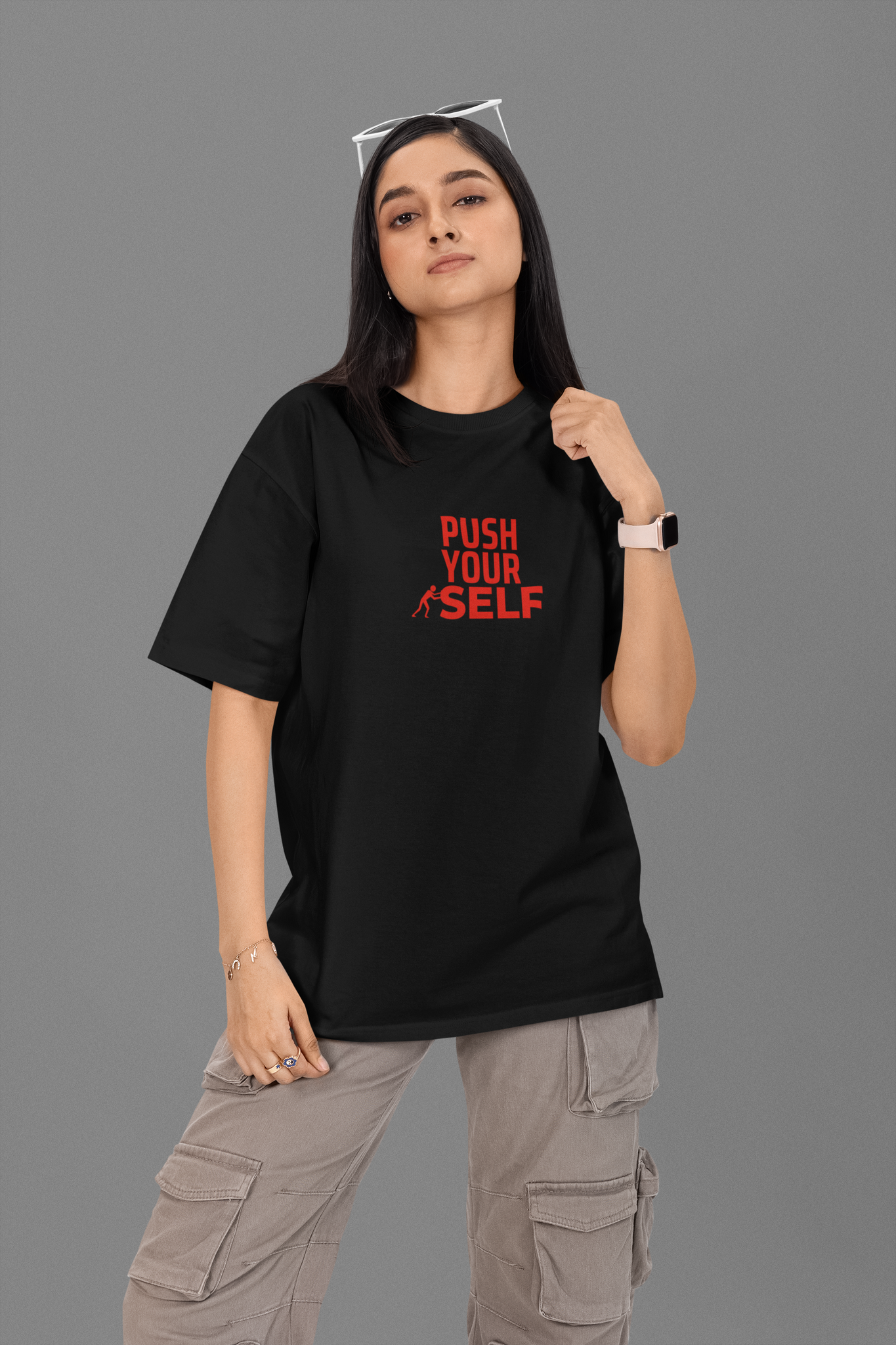 Push Your Self Oversized T-shirt