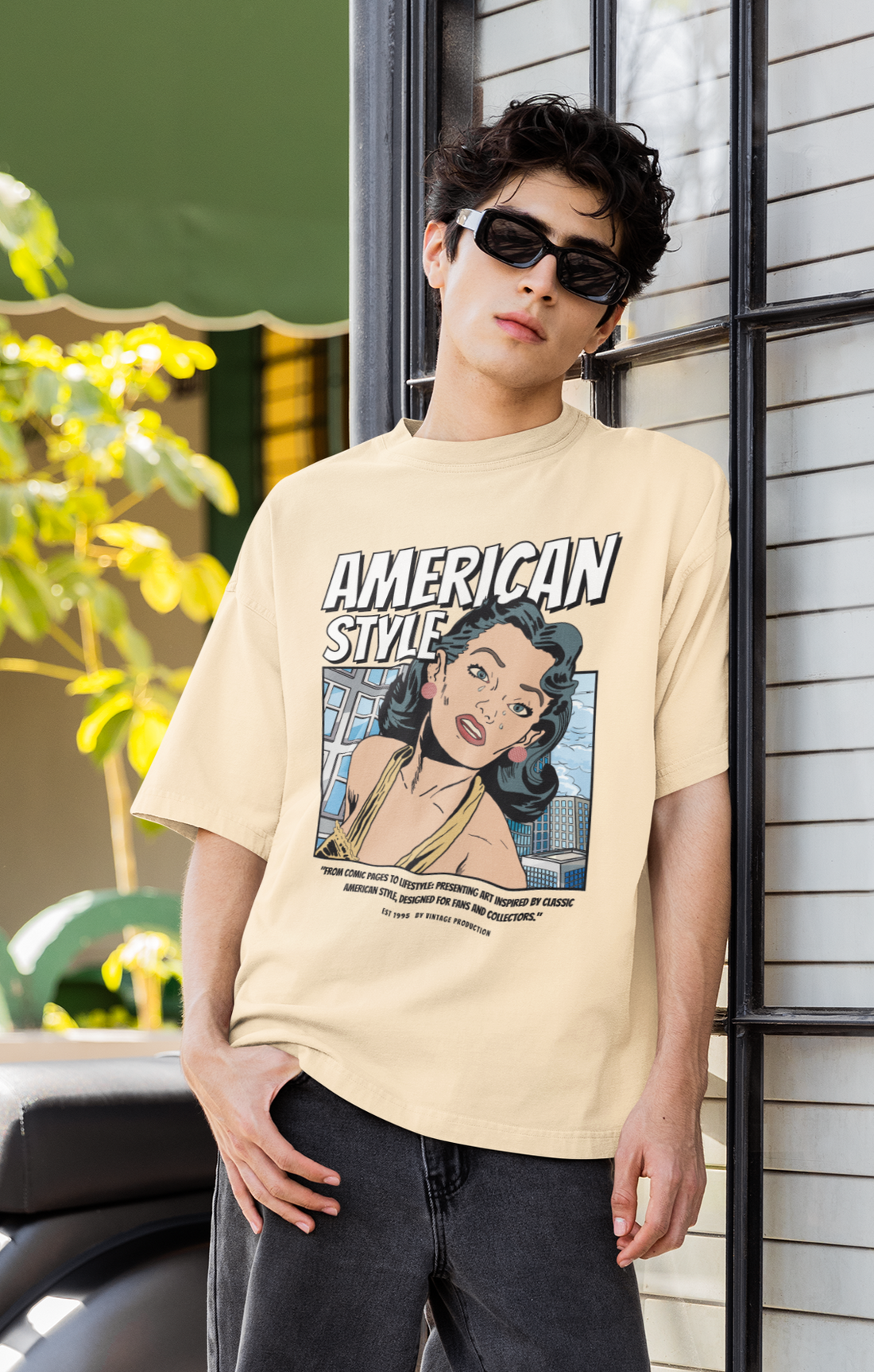 Vintage American Comic Oversized T-shirt