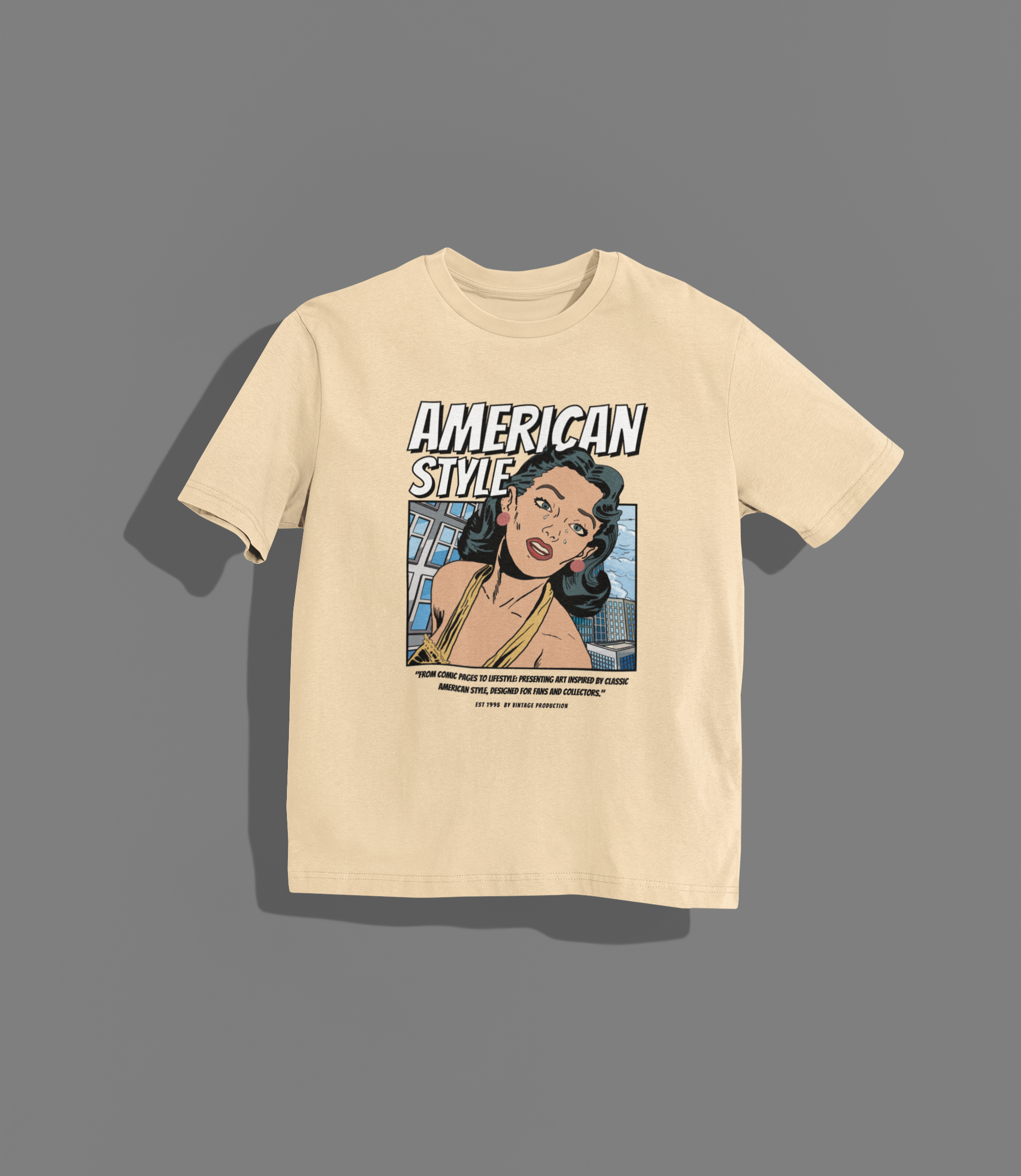 Vintage American Comic Oversized T-shirt